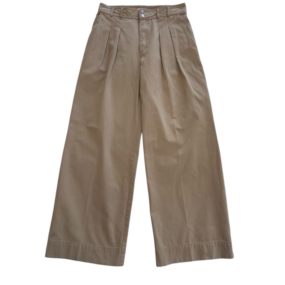 Rue Sophie Pleated Trouser in Khaki